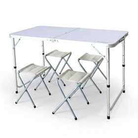 Resim Madfox Nomad Duo Tabureli Katlanır Kamp Masası Seti 