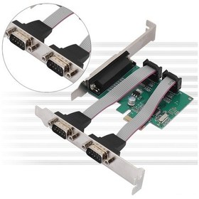 Resim Lemestar Pcı-e X1 Genişletme Kartı - 2 Adet Rs-232 Db9 Seri Port + 1 Adet Db25 Paralel Lpt Port, Wch382 Çip, 2.5 Gbps Bant Genişliği, Çoklu İşletim Sistemi Desteği 