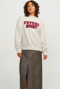 Resim JXRIRI LOOSE LS CREW SWEA Krem Kadın Sweatshirt Jjxx