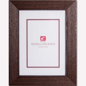 Resim Ertürk Ceviz Ağaç Kabuğu Resim Çerçevesi 15x21 cm 