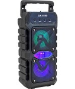 Resim Magicvoice SK-1096 20 Watt USB Sd Aux Radyo Bluetooth Destekli Mikrofon Girişli Taşınabilir Hoparlör Mevlüt Hoparlörü 