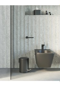 Resim Tecno Black Tuvalet Kağıtlık, Yedek - Mat Siyah Mat Siyah 