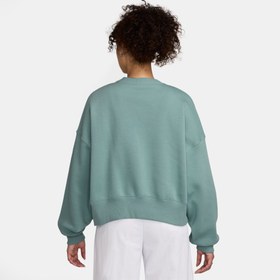 Resim Nike Sportswear Phoenix Fleece Kadın Yeşil Eşofman Üstü 