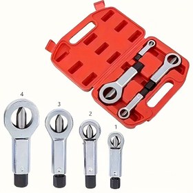 Resim 1 Adet Ağır Hizmet Tipi Manuel Somun Kırıcı Alet - Dayanıklı Metal Yapı, Güç Gerektirmez, Araba Tamiri ve Evde Kendin Yap Projeleri için Mekanik El Aleti, Sıkıştırılmış Somunlar & Zor Ulaşılabilir Alanlar İçin Temel, Ergonomik Tutma Saplı | Metallik Somun Bölücü 