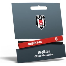 Resim Beşiktaş Orijinal Lisanslı Nostalji Beyaz Forma + Bileklik Set Hediyelik Ahşap Kutulu Beyaz - Sarı 