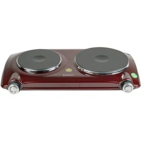 Resim Minisan Ms-5012 Çiftli Pleyt Elektrikli Ocak Bordo 