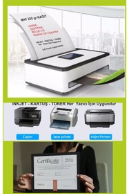 Resim Hsn Kartuşlu Mürekkepli Tüm Yazıcılara Uygun 100 Adet Kalın A4 Sertifika Vb Için 220 gr Kağıt 