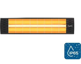 Resim Dysis DH-7452 Art Plus Karbon Serisi IP65 Suya-Toza Dayanıklı 2300 W Siyah İç/Dış Mekan Isıtıcı 