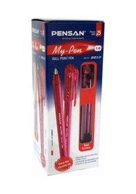 Resim Pensan My-Pen 1.0 MM Kırmızı Tükenmez Kalem 25 Adet 