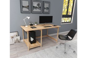 Resim WOODFACE LİSA DOĞAL AHŞAP ÇALIŞMA MASASI, NATUREL 