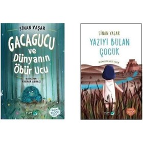 Resim Fom Kitap Yayınları Sinan Yaşar 2 Kitap Set - Gacagucu Ve Dünyanın Öbür Ucu - Yazıyı Bulan Çocuk 