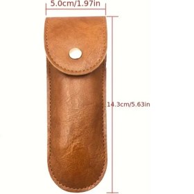 Resim Atay Garage Tirbişon Kılıfı Deri Kahverengi 