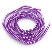 Resim SPELT Şarj Aleti Kablosu Kablo Kordon Koruyucu Spiral Sarma Kılıf Koruma Magenta Shine 