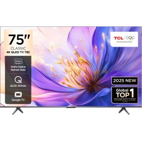 Resim TCL 75T8C 75" 190 Ekran Uydu Alıcılı 4K Ultra HD Smart QLED Google TV 