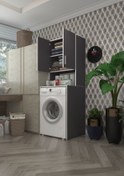 Resim Kenzlife çamaşır makinesi dolabı raisa gri 180*066*60 banyo ofis 