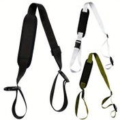 Resim 1 adet Ayarlanabilir Katlanabilir Plaj Sandalyesi Askısı - Plaj Sandalyeleri, Kamp Sandalyeleri, Bisikletler ve Scooterler için Çok Yönlü Omuz Askısı - Kamp, Sırt Çantası, Piknik ve Açık Hava Aktiviteleri için İdeal, Açık Hava Ekipmanı | Ayarlanabilir Askı | Dayanıklı Kumaş, Plaj Aksesuarları 