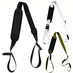 Resim 1 adet Ayarlanabilir Katlanabilir Plaj Sandalyesi Askısı - Plaj Sandalyeleri, Kamp Sandalyeleri, Bisikletler ve Scooterler için Çok Yönlü Omuz Askısı - Kamp, Sırt Çantası, Piknik ve Açık Hava Aktiviteleri için İdeal, Açık Hava Ekipmanı | Ayarlanabilir Askı | Dayanıklı Kumaş, Plaj Aksesuarları 