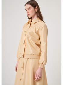 Resim Oe25y939638 Omelya Tafta Bomber Ceket Tereyağı 