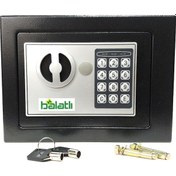 Resim Balatlı Çelik Para Kasası Şifreli Ve Anahtarlı 