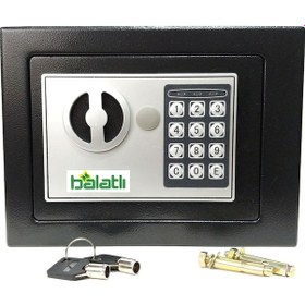 Resim Balatlı Çelik Para Kasası Şifreli Ve Anahtarlı 