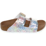 Resim Birkenstock Gümüş Kız Çocuk Terlik ARIZONA KIDS MF VEG FLASHY HOLOGRAM 