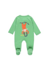 Resim Bobolı Unisex Bebek Tulum Bo.112082 Yeşil 