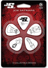Resim Planet Waves 1cwh4-10js Pena Joe Satriani 10 Adet Medium Beyaz 