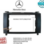 Resim Mercedes Doble Teyp Çerçevesi Kalıp Direk Uyumlu 