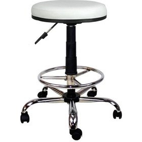 Resim Bürocci Metal Ayaklı Yüksek Tabure-Beyaz-2999T0109 