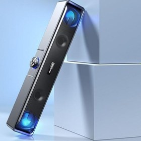 Resim Siyah Kablosuz Bluetooth Bilgisayar Hoparlör USB Powered Kablolu Bilgisayar Ses Bar Mini Soundbar Hoparlör Subwoofer (Yurt Dışından) 