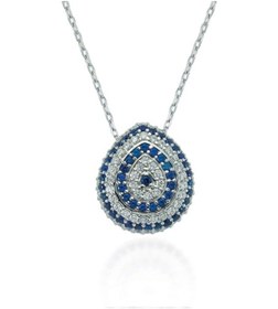 Resim Glorria Gümüş Nazar Boncuğu Kolye Gümüş 