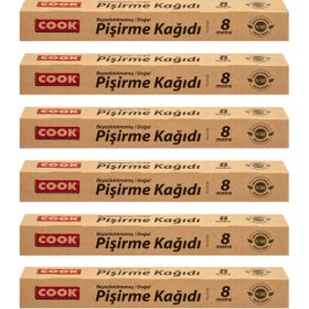 Resim COOK Doğal Pişirme kağıdı 37x8mt 6 Lı Set 