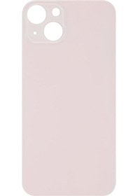 Resim Apple Uyumlu iPhone 13 Logolu Arka Pil Batarya Kapağı - Lens Hariç Pembe 
