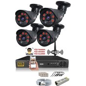 Resim IDS DS-2015HD-SET4-NOHDD-BLACK 4 Kameralı 1080P Full HD 5 MP Sony Lensli Kamera Seti - 2015 