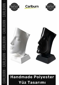 Resim Heykel Modern Estetik Sanatsal Soyut Minimalist Ev Ofis Heykel Dekoratif Polyester Yüz Tasarımı 