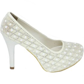 Resim TRENDYSHOES Kalın Topuklu Platform Taslı Ayakkabı 