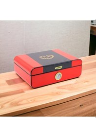 Resim Racing Edition Kardon Dizayn Humidor Puro Kutusu Kırmızı 40's 