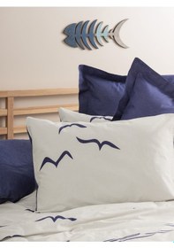 Resim Cotton Box Maritime Tek Kişilik Nevresim Takımı Larum Lacivert 