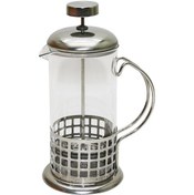 Resim French Press 350ml Cam Bitki Süzgeçi Metal Kafes - Kapak 5224 