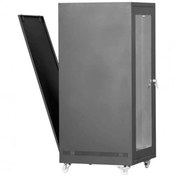 Resim SETRACK 19'' 26U 600X800 TEKERLEKLİ CAMLI RACK KABİNET 