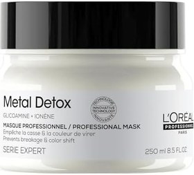 Resim L'Oréal Professionnel Paris Serie Expert Metal Detox Renkli Ve Açıcı ile Işlem Görmüş Saçlar Için Karşıtı Saç Bakım Maskesi 250 ml 