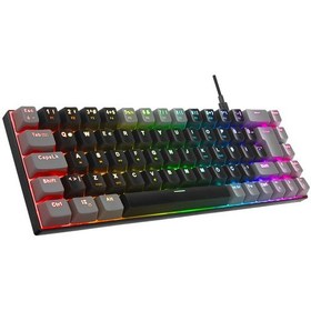 Resim Acer Emachines, Eak68, Siyah/gri, Usb Kablolu, Rgb Backlight, Red Mekanik Switch, Türkçe Q, 68 Tuşlu, Gaming Klavye 12934554 