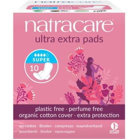 Resim Natracare Ultra Ekstra Kanatlı Uzun 10 Adet Organik Hijyenik Ped 
