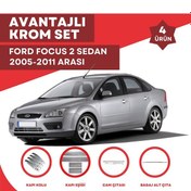 Resim Focus 2 Sd Avantajlı Krom Set 2005-2011 Arası -4ürün- Paslanmaz Ç 