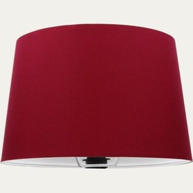 Resim Bordo Konik Başlık Abajur Şapka Kumaş Çap 35 Cm A880 Bordo 