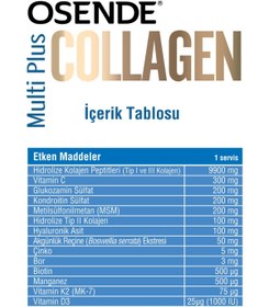 Resim Osende Multi Plus Collagen Powder 10,000 mg 30 Servis 
