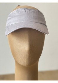 Resim Aida Jewelss Pamuk Sporcu Koşu Tenis Vizör Şapka Arka Kısmı Ayarlanabilir Unisex Vizör Şapka Gri. 