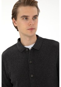 Resim U.s. Polo Assn. Erkek Antrasit Melanj Hırka Triko 50297074-vr081 Antrasit Melanj 