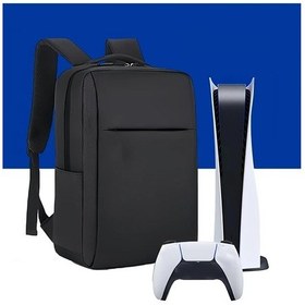 Resim Gateesat Siyah Ps5 Sırt Çantası Çok Cepli Playstation 5 Konsol Taşıma Çantası 