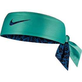 Resim Nike Dri Fit Head Tie Bandana Çift Taraflı Tenisçi Kafa Bandı Yeşil Mavi N.100.3620.341.OS 